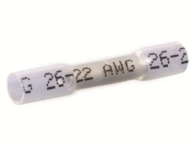 Produktbild von QUADRIOS Stoßverbinder, 22C469, 0,3 - 0,5 mm², Weiß, Vollisoliert, 150 St.