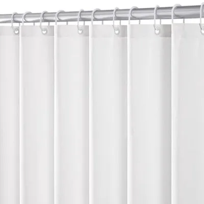 Produktbild von Famanu Duschvorhang 180x180 cm weiß – wasserabweisend, anti-Schimmel, waschbar, mit 12 Ringen