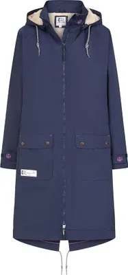 Immagine prodotto di Lazy Jacks - Giacca impermeabile da donna, lunga LJ451 (XXL) (blu-nero)