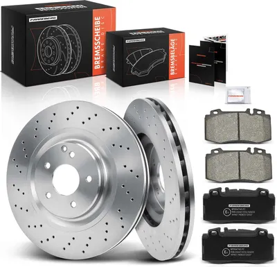 Image de Frankberg 2x disques de frein 4x plaquettes de frein avant pour Mercedes-Benz W203 CL203 S203 C209 A209 R171