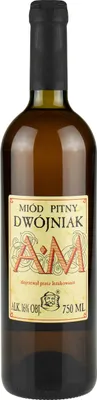 Produktbild von AM-Dwójniak-Honig (Halber) | Met Honigwein Metwein Honigmet | 750 ml | 16% Alkohol | Polnische Produktion | Geschenkidee | 18+