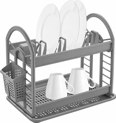 Produktbild von Michelino Abtropfgestell in Grau 46 x 37 x 9 cm - platzsparend & praktisch