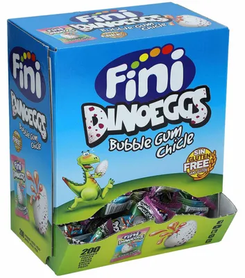 Produktbild von Fini Dinoeggs Bubble Gum 200er
