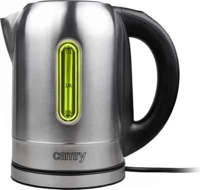 Produktbild von Camry CR 1253 Edelstahl-Kabelloser Wasserkocher, LED, temp. regelbar 2200W