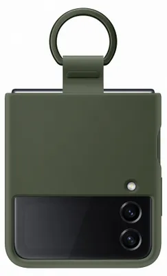 Immagine prodotto di Cover Silicone Samsung EF-PF721TGEGWW con Anello per Galaxy Z Flip4 SM-F721B Khaki