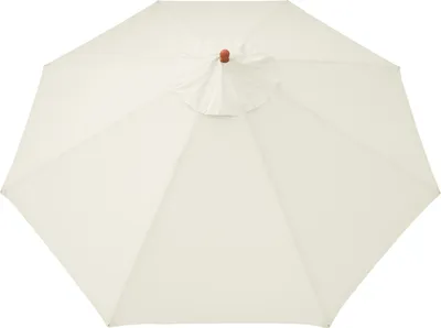 Produktbild von anndora Gastronomie-Marktschirm rund 4m Natural mit Winddach, UV-Schutz, Doppel-Pulley-System, schmutzabweisend, Polyester, Kempas-Holz, Aluminium, Edelstahl