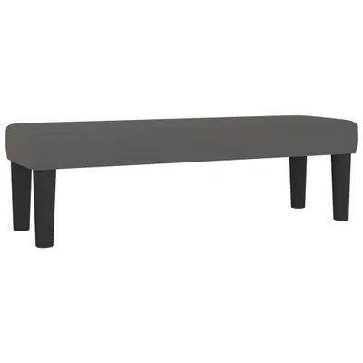 Obrázok produktu pre vidaXL Lavica sivá 100x30x30 cm Imitácia kože
