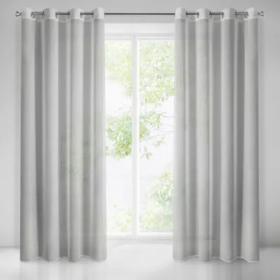 Obrázok produktu pre Záclona ANGELA strieborná 140x250 cm záves s očkami