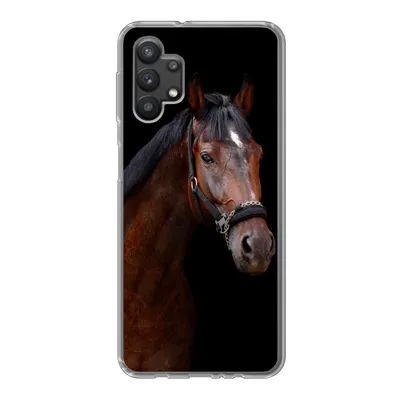 Produktbild von MuchoWow® Handyhülle Schutzhülle Hülle für Samsung Galaxy A32 5G Pferd - Tiere - Braun Silikon Softcase Handy Hülle - Softcase