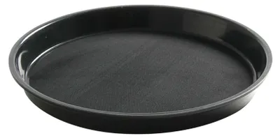 Produktbild von HENDI Serviertablett Schwarz Rund Ø 320 mm Rutschfest PP