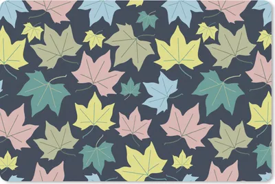 Produktbild von MuchoWow® Schreibtischunterlage Muster - Herbst - Blätter 60x40 cm - XXL Mauspad - Großes Mauspad