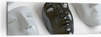 Produktbild von Bild auf Leinwand - Leinwandbild - Venedig Maske Schauspieler Theater - 160x50cm - Wand Bild - Wanddeko - Leinwanddruck - Bilder - Kunstdruck - Leinwand bilder - Wandkunst - AB160x50-2208