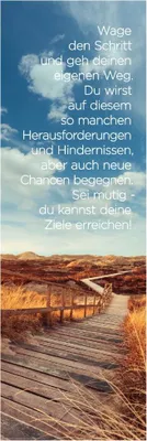 Produktbild von Wandbild ZIELE ERREICHEN 30x90cm Deko Bild Holzschild