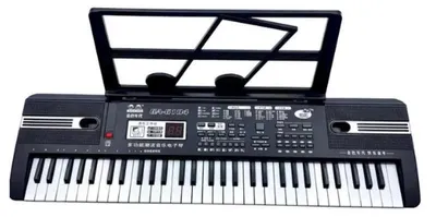 Immagine prodotto di Pianoforte giocattolo elettronico per bambini - Tastiera con 61 tasti - Ideale per principianti - Giocattolo educativo - Portatile - Nero