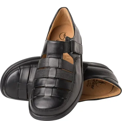 Immagine prodotto di Ganter Kurt 256731-100, nero, scarpe da uomo, scarpe slip-on, NUOVO, scarpe comfort - scarpe da uomo per diabetici, nero, pelle (vitello)