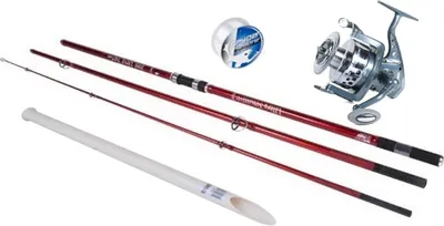 Produktbild von X2 Strand-Angelruten-Set Pro 1-Rod – Strandrute – Rolle – Rutenauflage – Angelschnur