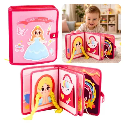 Produktbild von 3D-Filz-Prinzessin Rosa Sensorisches Lernbuch