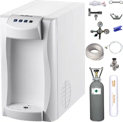Produktbild von Wassersprudler Sprudelwassergerät Tafelwasseranlage Piccola 15 Fizz weiß SET