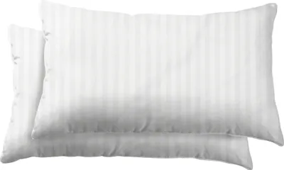 Produktbild von 2er Set Kissenbezüge Kissenhülle Kissenbezug 40x80 cm Damast weiß Mikrofaser