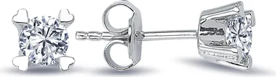 Produktbild von Herz Fassung Diamanten Brillant Ohrstecker Weißgold