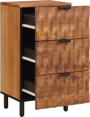Immagine prodotto di vidaXL Credenza con contenitore Superficie marrone acacia 40 x 33 x 75 cm