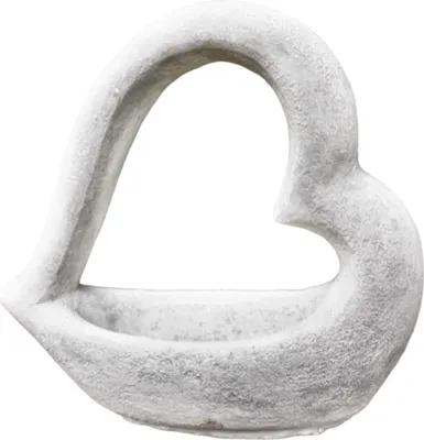 Produktbild von Herz zum Bepflanzen aus Steinguss, Frostfest Witterungsbeständig und Neu, 39cm Höhe, 16cm Breite, 44cm Tiefe, ca 10kg, PO-1818