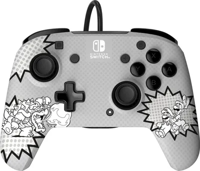 Produktbild von PDP REMATCH: Comic Attack, Gamepad, Nintendo Switch, Nintendo Switch OLED, D-Pad, Home button, Analog / Digital, Kabelgebunden, USB