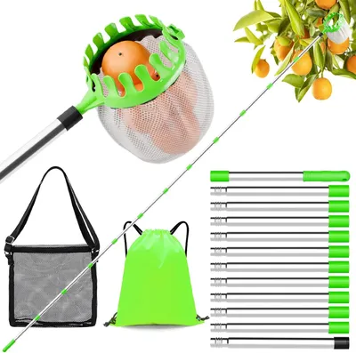 Image de Bâton télescopique pour la cueillette de fruits, en particulier pour les pommes, avec une grande portée