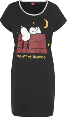 Produktbild von Peanuts Nachthemd schwarz Größe 40/42