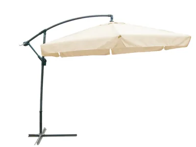 Produktbild von Garden Pleasure Ampelschirm Ø300 cm, Creme, mit Schirmständer