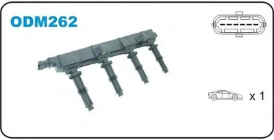 Produktbild von JANMOR ODM262 Zündspule für OPEL ZAFIRA B (A05) Vectra C Caravan (Z02) Vectra C Limousine (Z02) Signum CC (Z03) Vectra C CC (Z02)