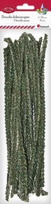 Image de Fil de fer imitation pin 1x30cm vert foncé 10pcs