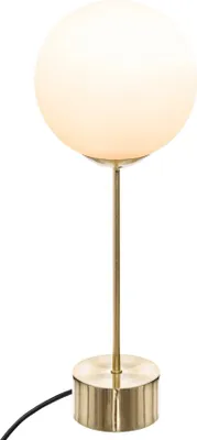 Produktbild von Dris Gold Nachttischlampe mit Glasschirm