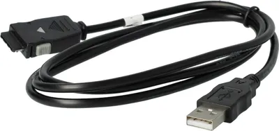 Produktbild von vhbw USB Datenkabel kompatibel mit Samsung SGH-S341i, SGH-i300x, SGH-E810, SGH-P730, SGH-E720, SGH-i300, SGH-S342i, SGH-E620 Handy - schwarz 100cm
