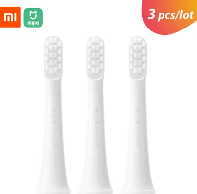 Zdjęcie produktu dla 3 sztuki / wkłady do szczoteczki sonicznej Xiaomi Mijia T100, zamiennik główki szczoteczki, wodoodporna, gumowa, dla zdrowia, zamienny wkład do szczoteczki