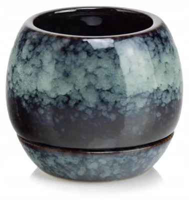 Produktbild von Polnix Keramiktopf Blau Vintage 17 cm x 16 cm