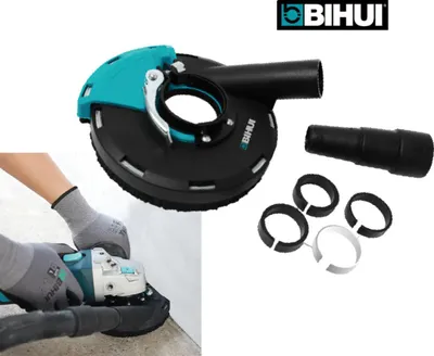 Image de BIHUI Hotte d'aspiration des poussières pour meuleuse d'angle 115-125mm DCWDE5