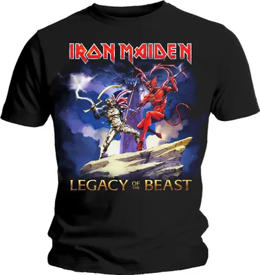 Image de Iron Maiden - "Legacy Beast Fight" T-shirt homme/femme unie RO1583 (L) (Noir)