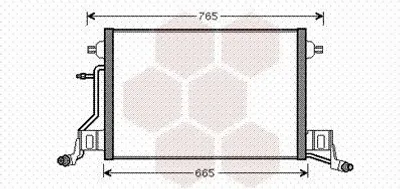 Produktbild von VAN WEZEL 03005264 Kondensator Klimaanlage Klimakondensator für AUDI A6 Avant (4B5, C5)