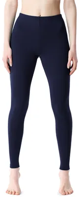 Produktbild von Bellivalini Damen Lange Leggings aus Viskose BLV50-203 (Dunkelblau, L)