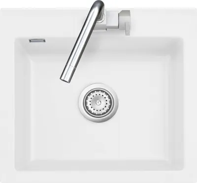 Produktbild von Auflagespüle KeraDomo MERA 57 Polar mit Handbetätigung