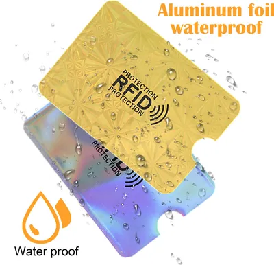 Produktbild von EC Karten Schutzhülle, 8 RFID Blocker Kartenhülle, Ultradünne Kreditkartenhülle Mit Passschutz, Für Wallet & Reisetasche