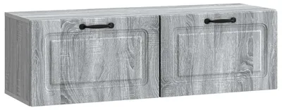 Produktbild von Wandmontierter TV-Schrank Graues Sonoma 98 x 31 x 30 cm