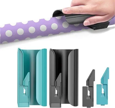 Produktbild von Doppelblatt Papier-Schneider - Kabelbindmaschine - Handpapier-Schneider - Papier-Schneidemaschine - 4 Messer - Grün, Schwarz