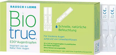 Produktbild von Bausch&Lomb Biotrue EDO Augentropfen - Einzeldosis Benetzungslösung 10x 0,5ml