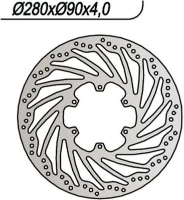 Immagine prodotto di Disco freno NG anteriore lato destro 6 fori da 6,25 mm per RIEJU