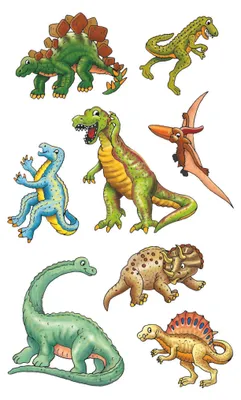 Produktbild von AVERY Zweckform 53145 Kinder Papier-Sticker Dinos 24 Aufkleber (für Jungen, Mitgebsel, Gastgeschenk, Kindergeburtstag, Schatzsuche, Belohnung, zum Spi