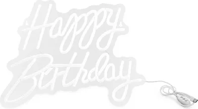 Obrázek produktu pro Neon LED - Happy Birthday, weiß