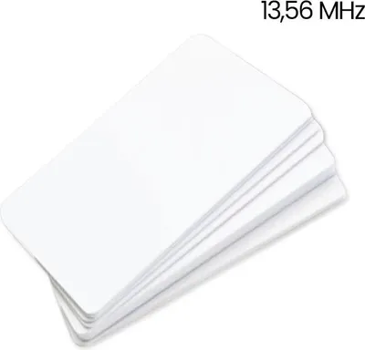 Obrázek produktu pro sada 10 bezkontaktních karet RFID 13,56 MHz s bílým kódem HD-RWC02