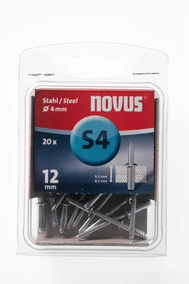 Produktbild von novus Stahl Blindniete A 4 x 12
